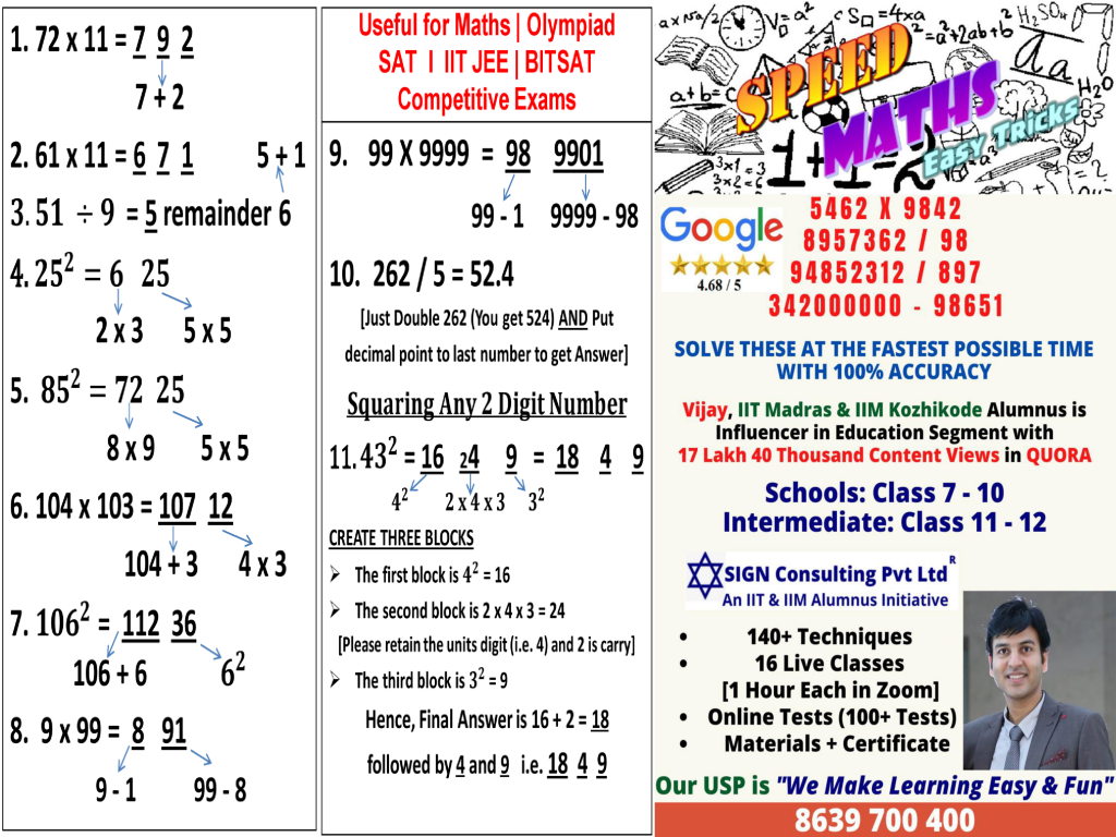 Speed Maths Best Corporate Training Speed Maths Career
